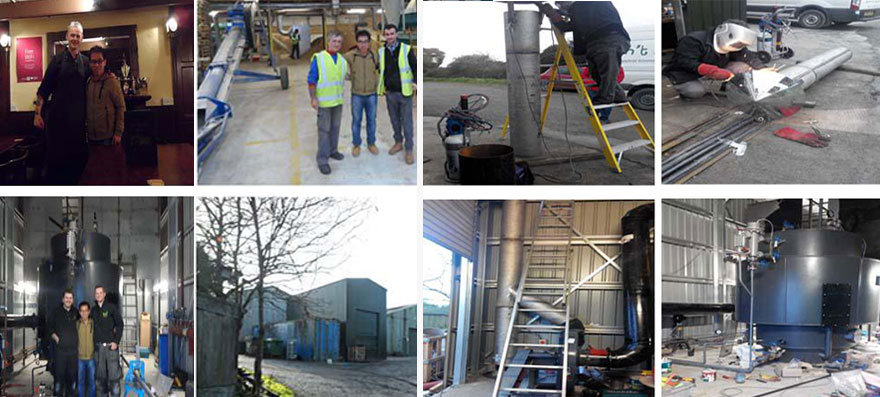 Biomass pellet steam boiler project in UK Biomass pellet steam boiler project in UK